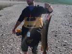 Otto mit seinem ersten Hecht