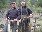 Otto und Lothar mit dem Tagesfang Otto und Lothar mit dem Tagesfang